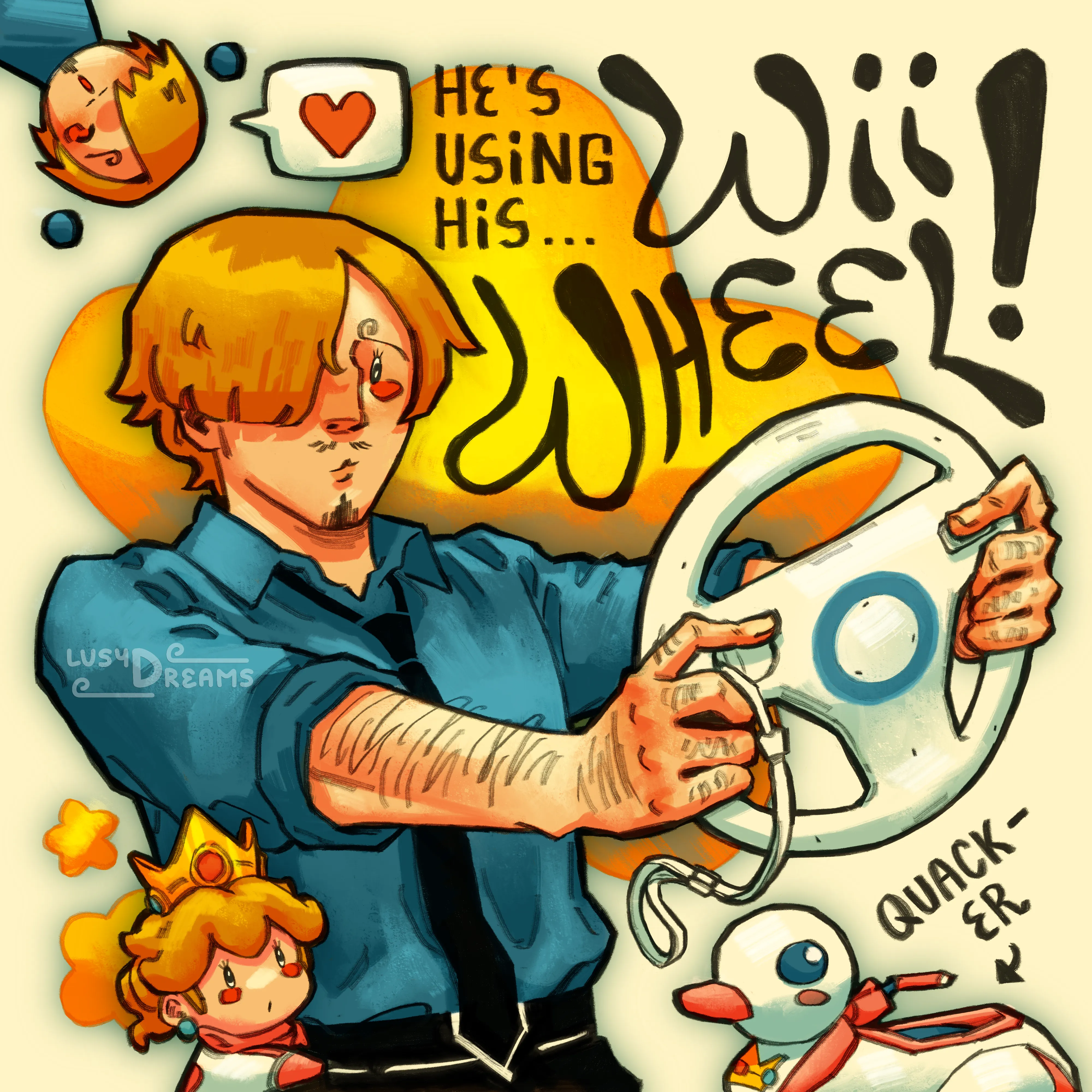 i’m using my wii wheel !!